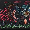 Kids DIY Rainbow Scratch Art Paper